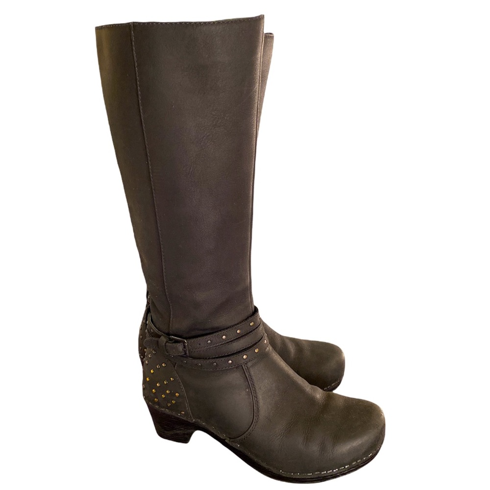 Black Leather Dansko Boots size 7